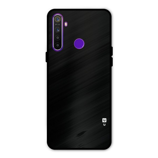 Just Black Metal Back Case for Realme Narzo 10