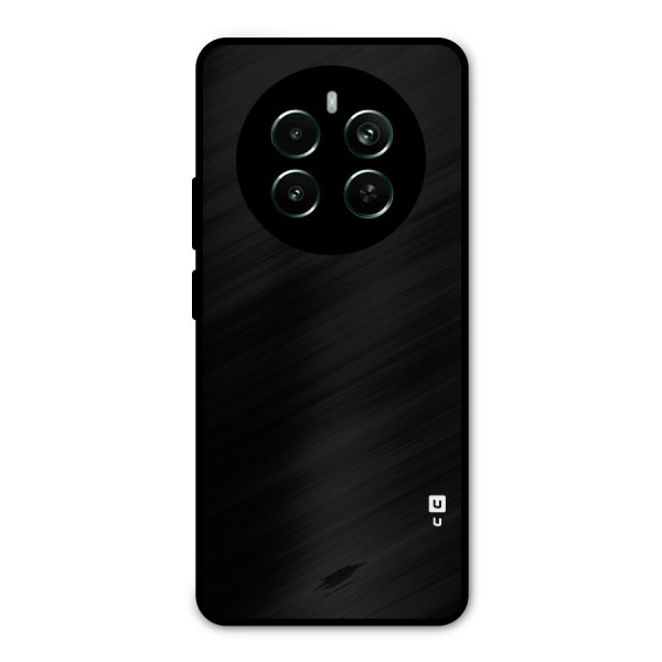 Just Black Metal Back Case for Realme Narzo 70 Pro