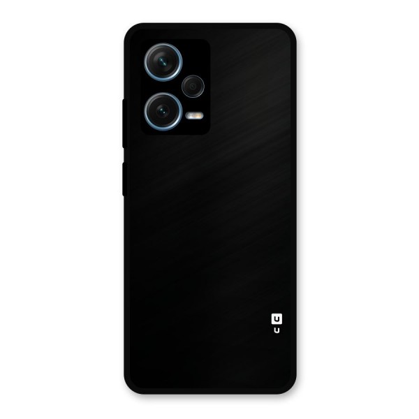 Just Black Metal Back Case for Redmi Note 12 Pro Plus 5G