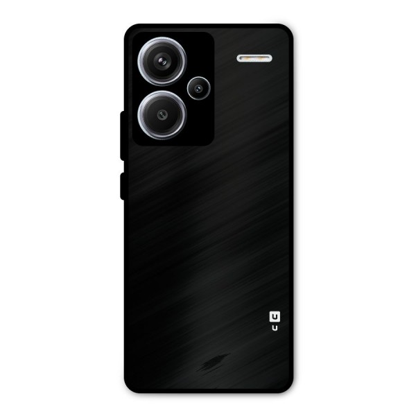 Just Black Metal Back Case for Redmi Note 13 Pro Plus