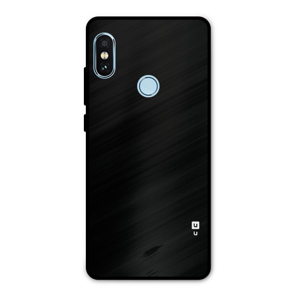 Just Black Metal Back Case for Redmi Note 5 Pro