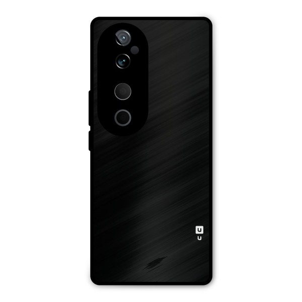 Just Black Metal Back Case for Vivo T3 Ultra