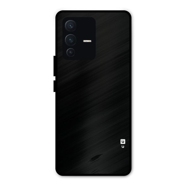 Just Black Metal Back Case for Vivo V23 Pro