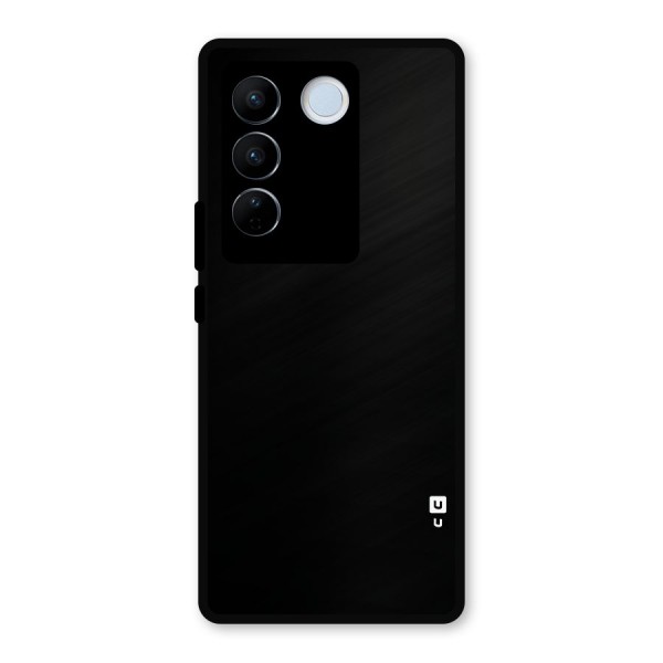 Just Black Metal Back Case for Vivo V27