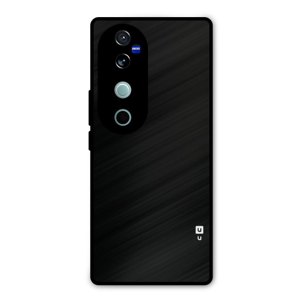 Just Black Metal Back Case for Vivo V40
