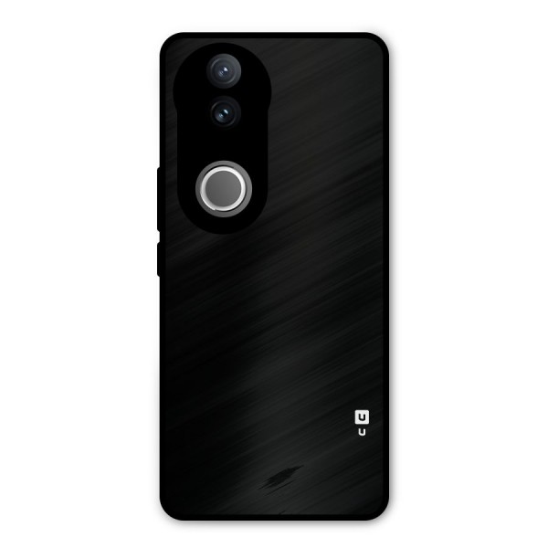 Just Black Metal Back Case for Vivo V50