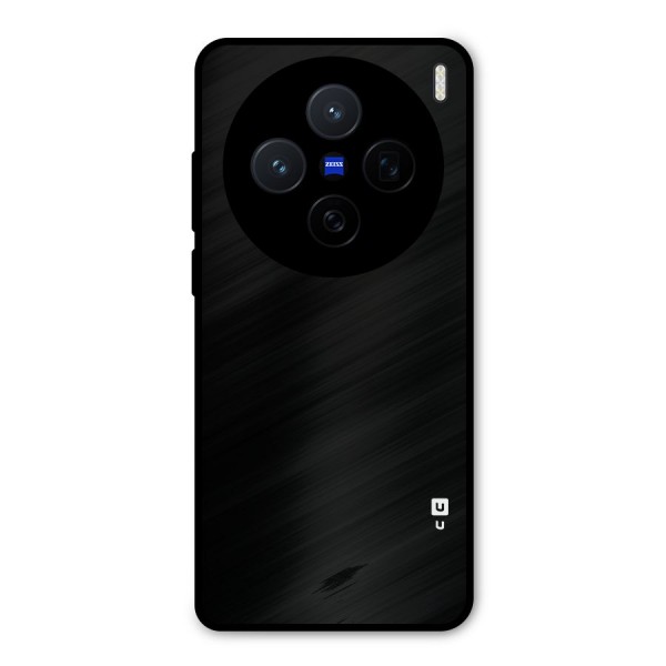 Just Black Metal Back Case for Vivo X200