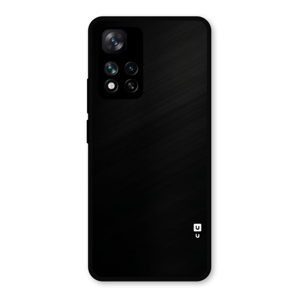 Just Black Metal Back Case for Xiaomi 11i Hypercharge 5G