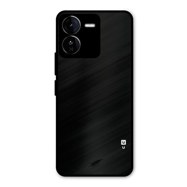 Just Black Metal Back Case for iQOO Z9