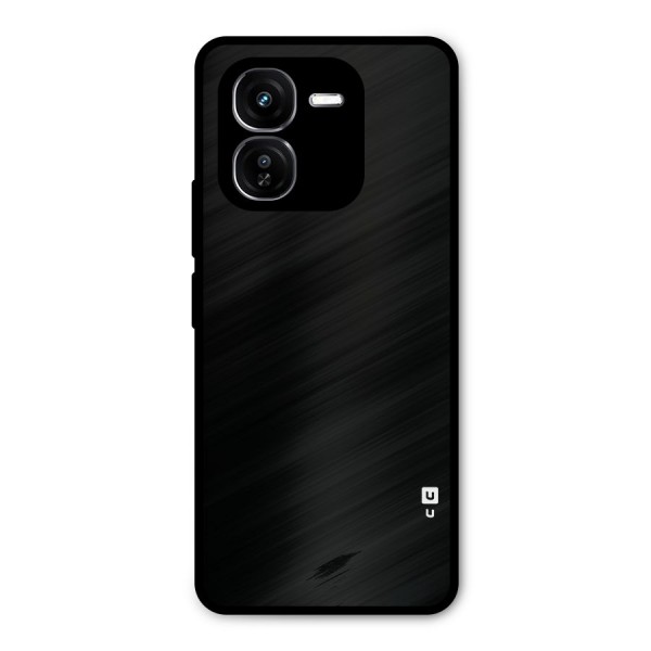 Just Black Metal Back Case for iQOO Z9x