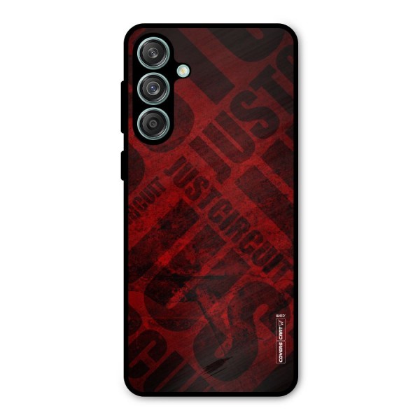Just Circuit Metal Back Case for Galaxy M55 5G