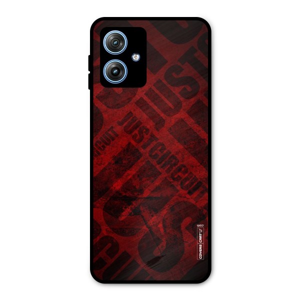 Just Circuit Metal Back Case for Moto G54