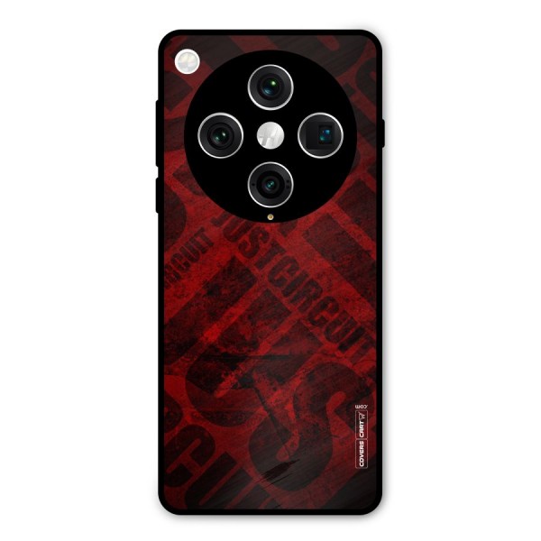 Just Circuit Metal Back Case for Oppo Find X8 Pro