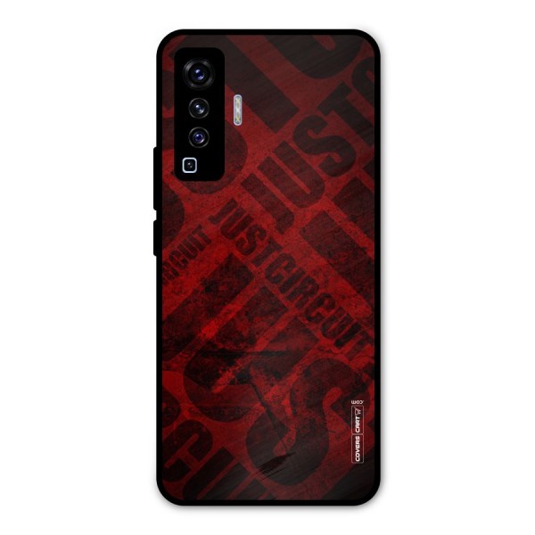 Just Circuit Metal Back Case for Vivo X50