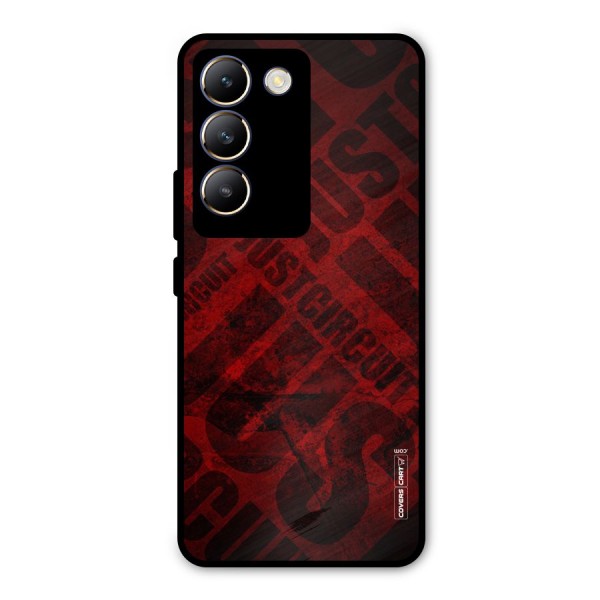 Just Circuit Metal Back Case for Vivo Y200e