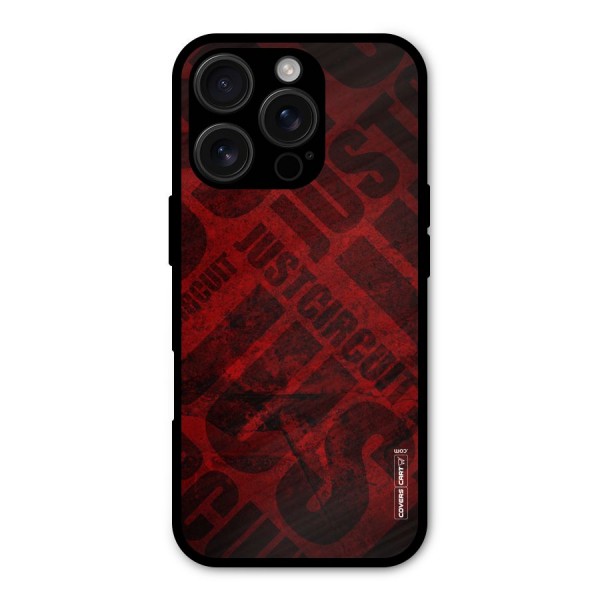Just Circuit Metal Back Case for iPhone 16 Pro