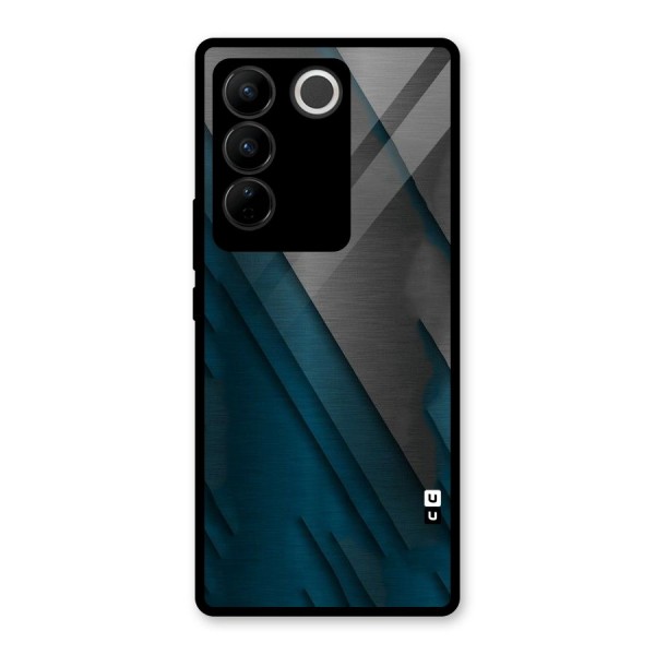 Just Lines Glass Back Case for Vivo V27