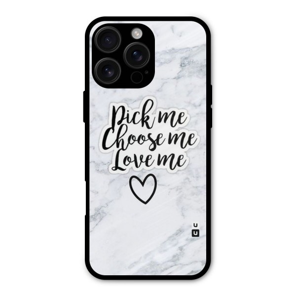 Just Me Metal Back Case for iPhone 16 Pro Max