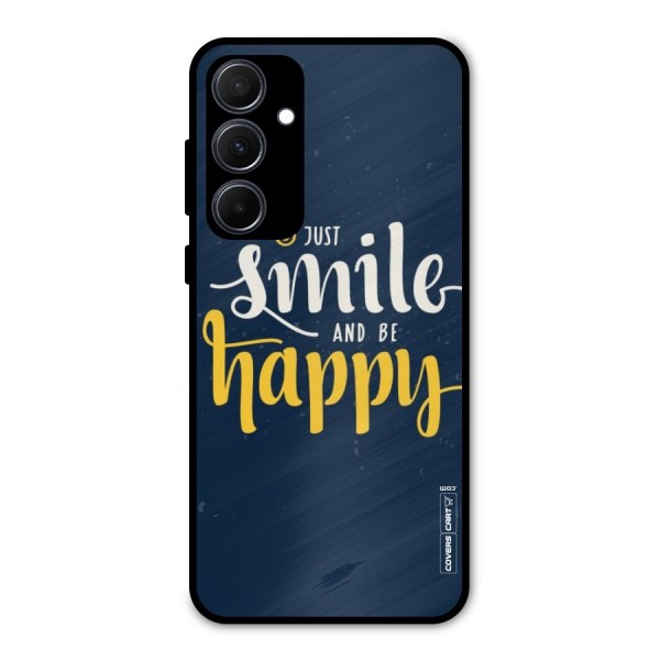 Just Smile Metal Back Case for Galaxy A35