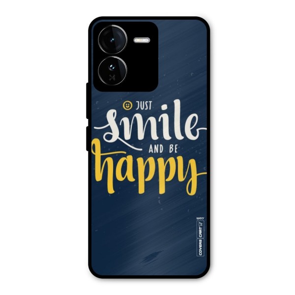 Just Smile Metal Back Case for iQOO Z9