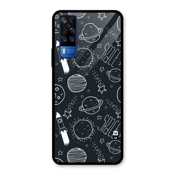 Just Space Things Glass Back Case for Vivo Y31