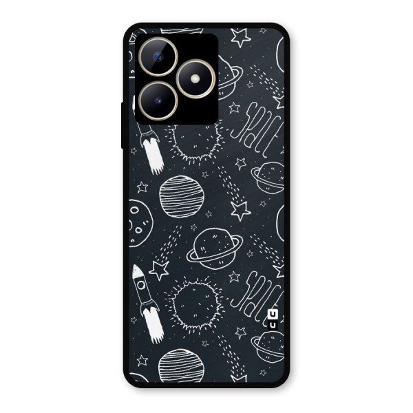 Just Space Things Metal Back Case for Realme C53