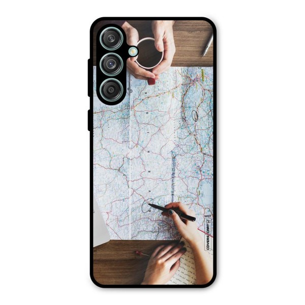 Just Travel Metal Back Case for Galaxy M55 5G
