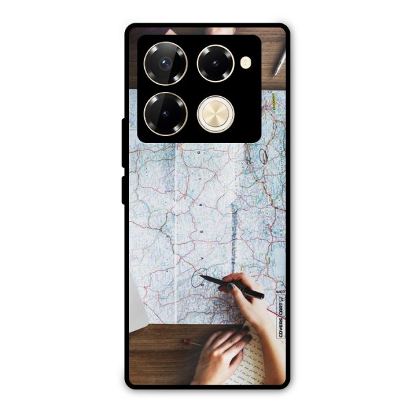 Just Travel Metal Back Case for Infinix Note 40 Pro Plus