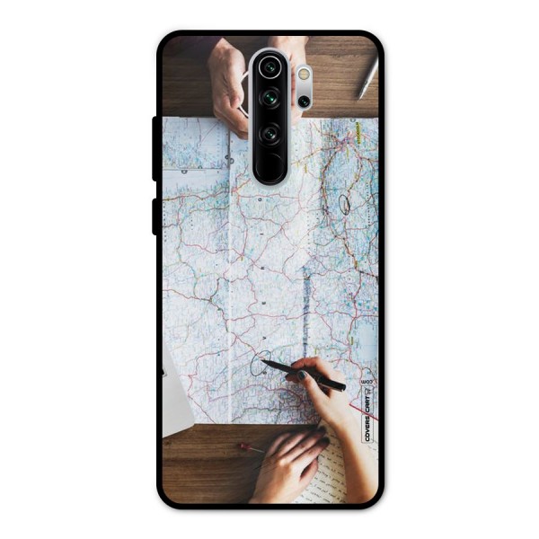Just Travel Metal Back Case for Redmi Note 8 Pro