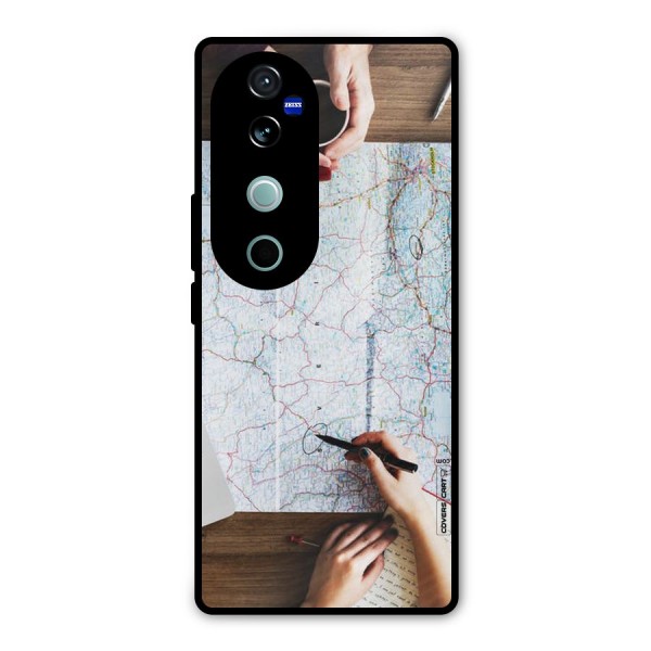 Just Travel Metal Back Case for Vivo V40 Pro