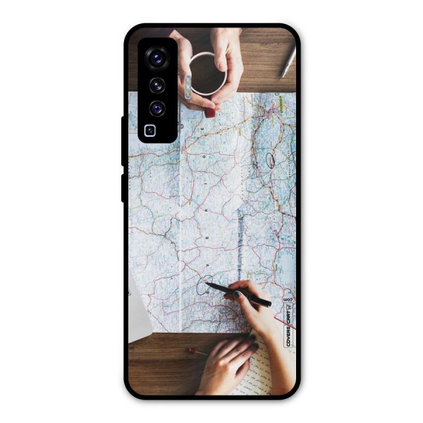 Just Travel Metal Back Case for Vivo X50
