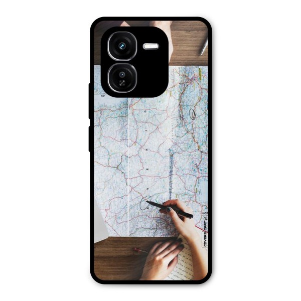 Just Travel Metal Back Case for iQOO Z9x