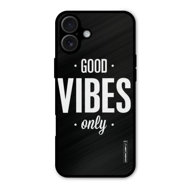 Just Vibes Metal Back Case for iPhone 16 Plus