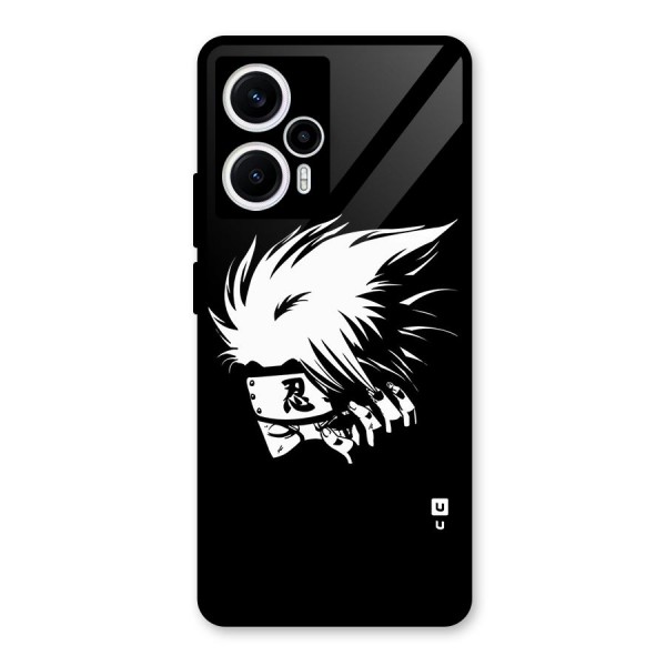 Kakashi Hatake Black Glass Back Case for Poco F5
