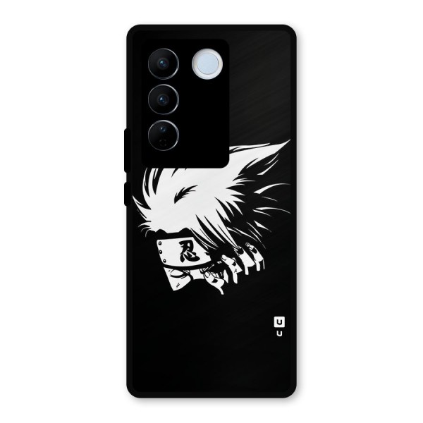Kakashi Hatake Black Metal Back Case for Vivo V27 Pro