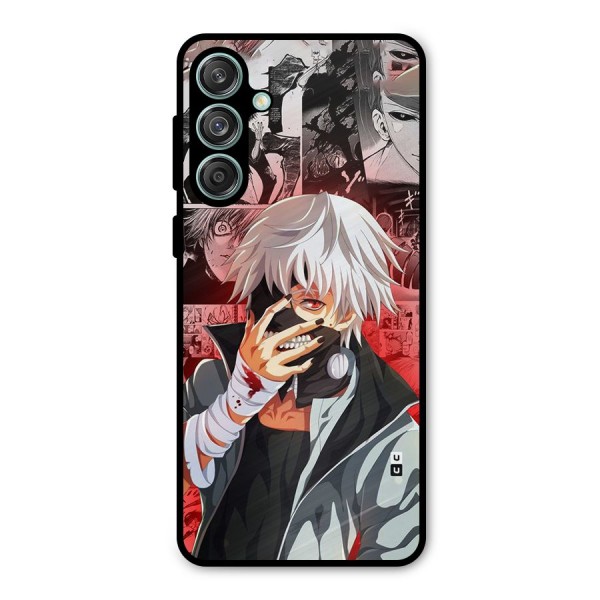 Kaneki Ken Manga Style Metal Back Case for Galaxy M55 5G