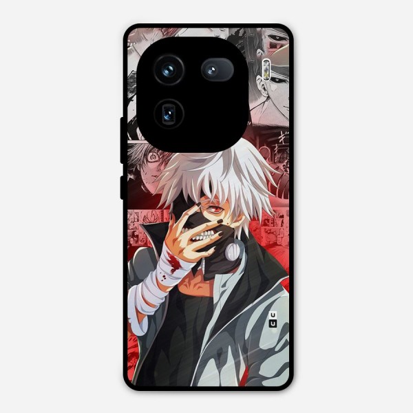 Kaneki Ken Manga Style Metal Back Case for iQOO 12