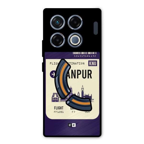 Kanpur Boarding Pass Metal Back Case for Infinix GT 20 Pro