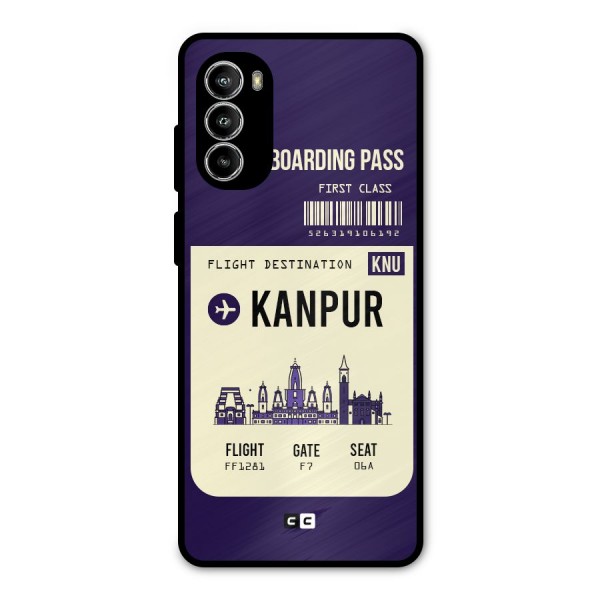 Kanpur Boarding Pass Metal Back Case for Moto G52