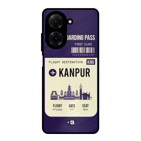 Kanpur Boarding Pass Metal Back Case for Poco C71