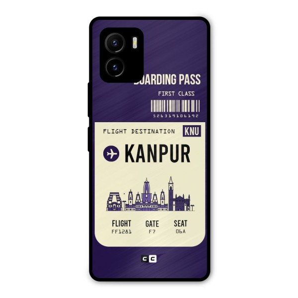 Kanpur Boarding Pass Metal Back Case for Vivo Y15s