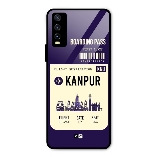 Kanpur Boarding Pass Metal Back Case for Vivo Y20i