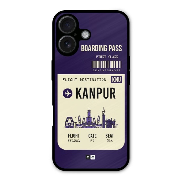 Kanpur Boarding Pass Metal Back Case for iPhone 16
