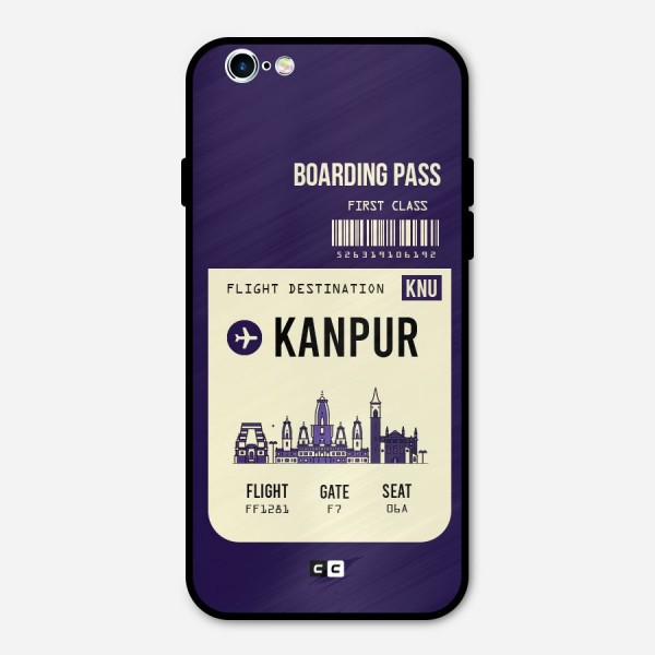 Kanpur Boarding Pass Metal Back Case for iPhone 6 6s