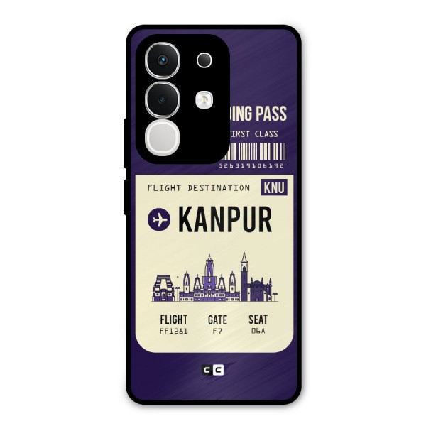 Kanpur Boarding Pass Metal Back Case for iQOO Z10x