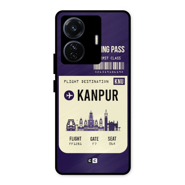 Kanpur Boarding Pass Metal Back Case for iQOO Z6