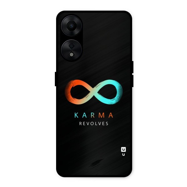 Karma Revolves Metal Back Case for Oppo A78 5G