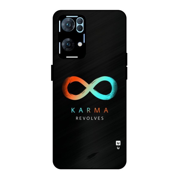 Karma Revolves Metal Back Case for Oppo Reno7 Pro 5G