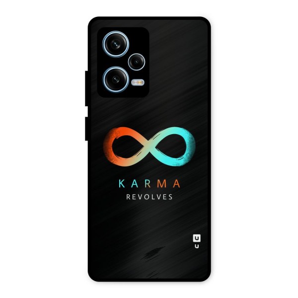 Karma Revolves Metal Back Case for Redmi Note 12 Pro