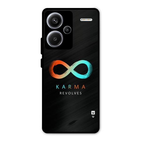 Karma Revolves Metal Back Case for Redmi Note 13 Pro Plus